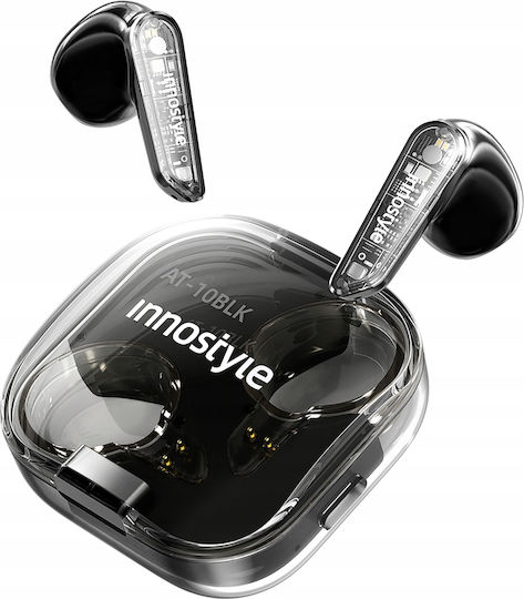 Innostyle AT-10BLK In-ear Bluetooth Handsfree Earphones with Charging Case Black view 1