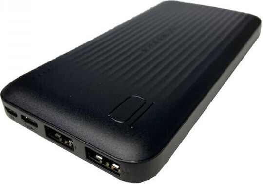 XO PB301 Power Bank 10000mAh with 2 USB-A Ports Black