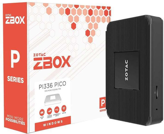Zotac ZBOX PI336 pico Mini PC (Celeron Dual Core N6211/4GB DDR4/128GB eMMC/W11 Pro)