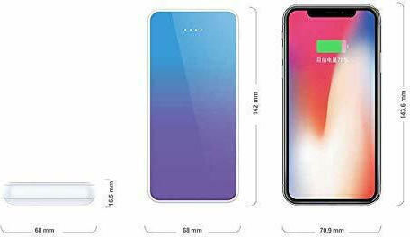 Xipin M8 Power Bank 10000mAh with 2 USB-A Ports Blue-Purple view 4