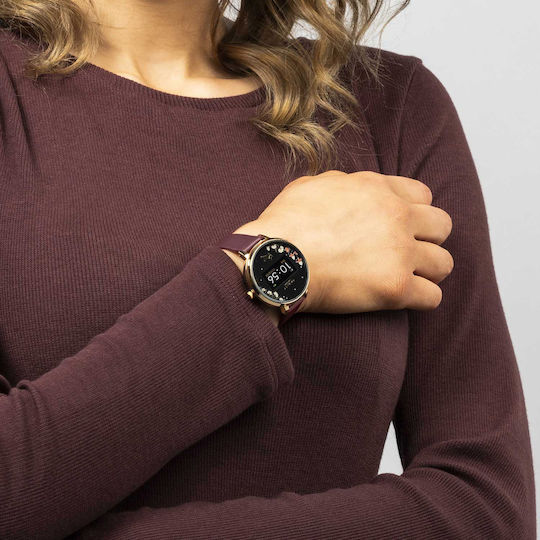 Radley Series 03 38mm Smartwatch with Heart Rate Monitor (Dog Gold and Burgundy Leather) view 3