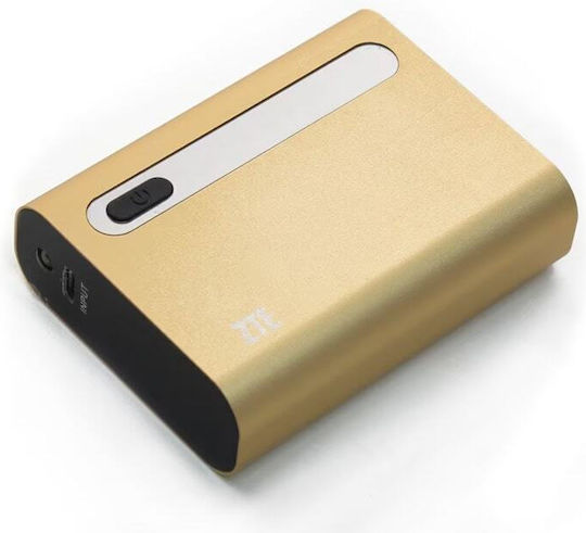 ZTE Power Cube P51 5200mAh with USB-A Output Port Gold view 1