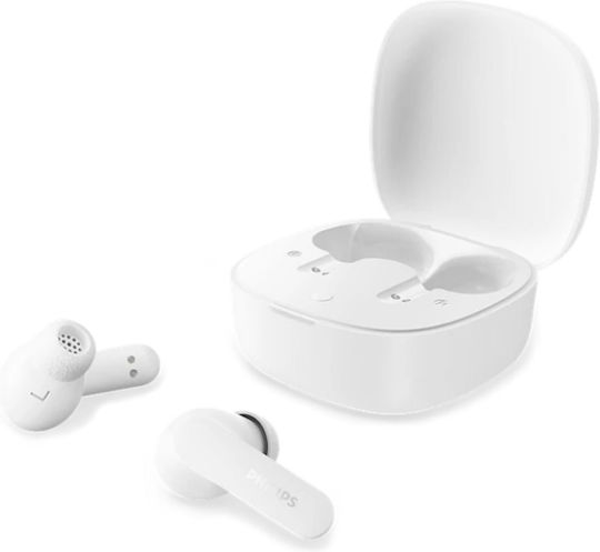 Philips TAT2100 In-ear Bluetooth Handsfree Headphones with Sweat Resistance and Charging Case White view 2