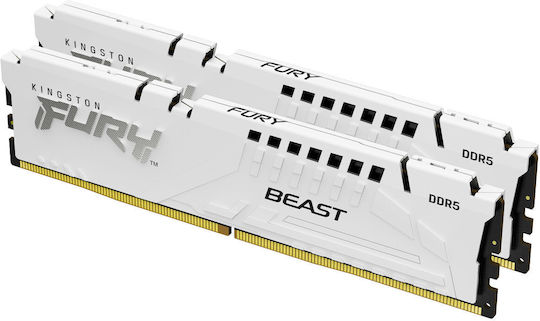 Kingston Fury Beast DDR5 with Module 1x32GB and Speed 6000 for Desktop KF560C30BWEK2-32