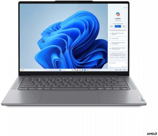 Lenovo Yoga Pro 7 14AHP9 14.5" IPS 120Hz (Ryzen 7-8845HS/16GB/1TB SSD/Radeon 780M/No OS) Luna Grey (US Keyboard) view 1