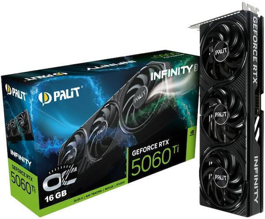 Palit GeForce RTX 5060 Ti 16GB GDDR7 Infinity 3 OC Graphics Card view 2