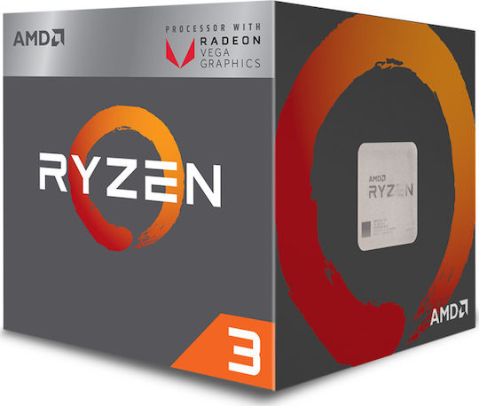 AMD Ryzen 3 2200G 3.5GHz Processor 4 Core for Socket AM4 in Box with Heatsink view 1