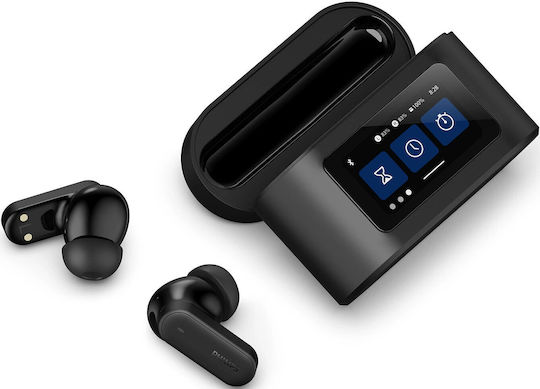 Philips TAT6000 In-ear Bluetooth Handsfree Earphones with Sweat Resistance and Charging Case Black view 5