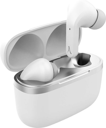 Akashi ALTBTEARBWH In-ear Bluetooth Handsfree Earphones with Charging Case White view 5