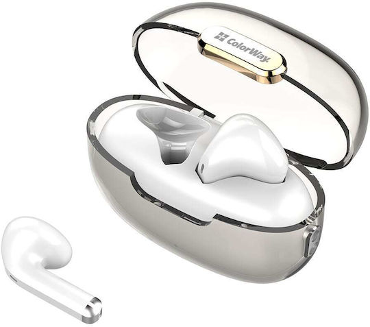 ColorWay TWS-2 In-ear Bluetooth Handsfree Earphones with Sweat Resistance and Charging Case White vue 2