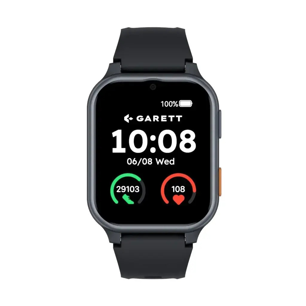 Garett Vita Smartwatch with SIM and Heart Rate Monitor Black