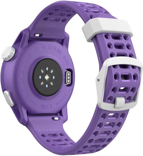 Coros Pace 3 Smartwatch with Heart Rate Monitor (Purple) vue 5