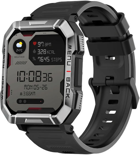 BlackView W60 Smartwatch with Heart Rate Monitor (Black)