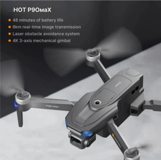 Pihot P90 Max Drone with 720p Camera and Controller view 8