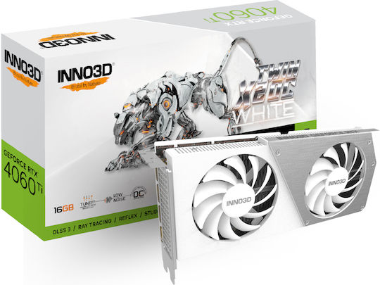 Inno 3D GeForce RTX 4060 Ti 16GB GDDR6 Twin X2 OC White Graphics Card