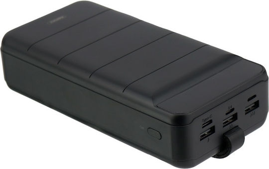 Remax Leader Power Bank 40000mAh with 3 USB-A Ports Black vue 7