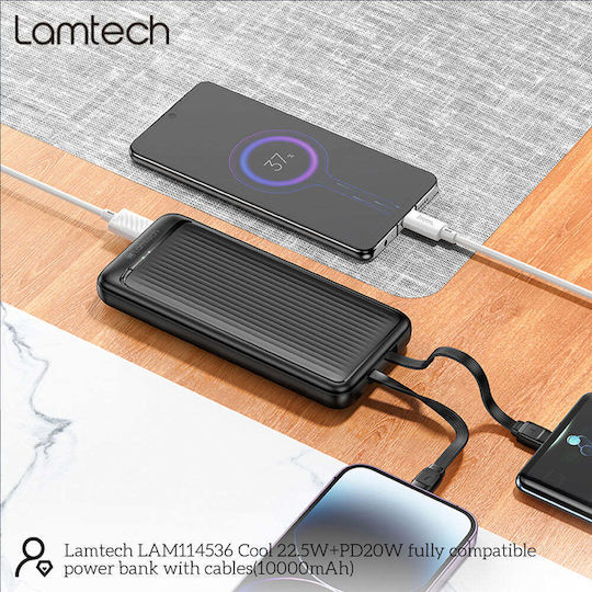 Lamtech Power Bank 10000mAh 22.5W with USB-A Port Black view 8