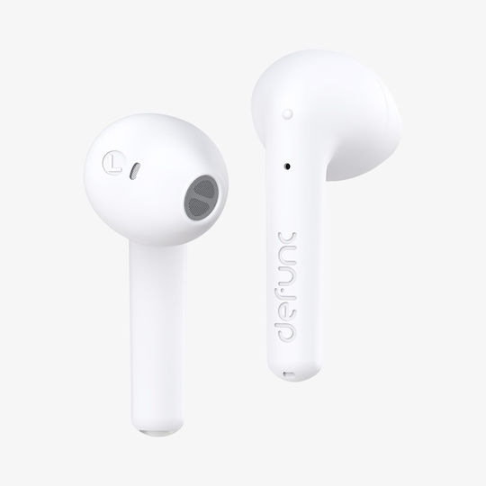 Defunc True Lite Earbud Bluetooth Handsfree Earphones with Sweat Resistance and Charging Case White view 4