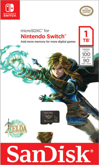 Sandisk Nintendo Switch Zelda Edition microSDXC 1TB Class 10 U3 UHS-I view 4