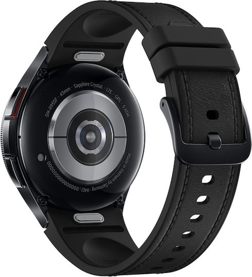 Samsung Galaxy Watch6 Classic LTE Stainless Steel 43mm Waterproof with eSIM and Heart Rate Monitor (Black) view 5