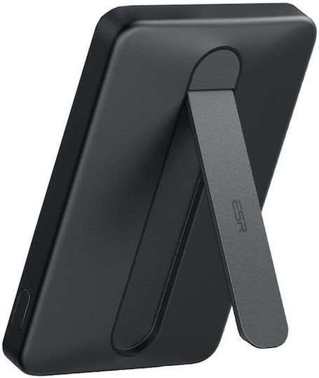 ESR Qi2 MagSlim Kickstand MagSafe Power Bank 5000mAh 15W Black view 3