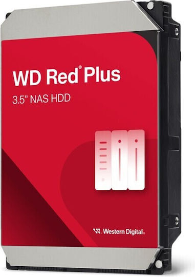 Western Digital Red Plus 4TB HDD Hard Drive 3.5" SATA III 5400rpm with 256MB Cache for NAS WD40EFPX view 4