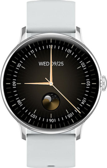 CY500 Smartwatch with Heart Rate Monitor (Silver) vista 2