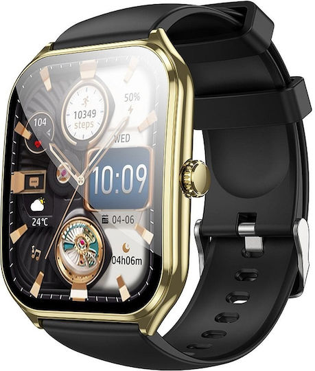 Hoco Y28 Smartwatch with Heart Rate Monitor (Gold)
