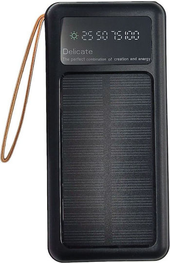 Viaking Y179 Solar Power Bank 10000mAh Black view 1