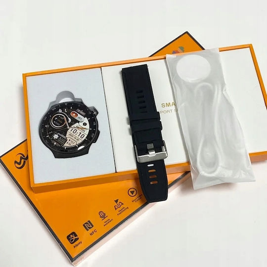 X10 Pro Metal Smartwatch with Heart Rate Monitor (Silver) view 3