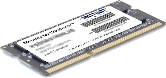 Patriot DDR3L With 1x8GB Module and Speed 1600 for Laptop PSD38G1600L2S