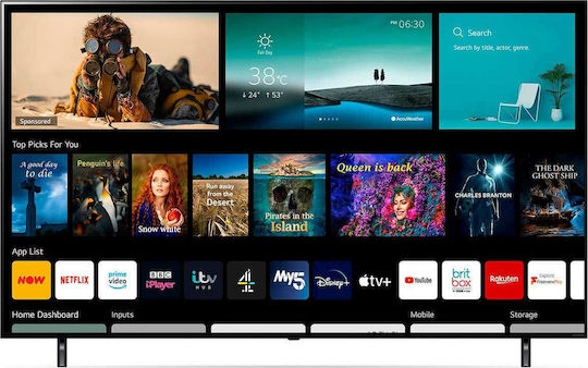 LG Smart Television 55" 4K UHD LED 55NANO806PA HDR (2021) view 3