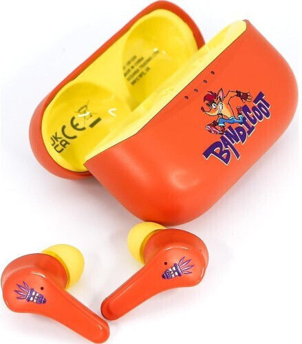 OTL Crash Bandicoot In-ear Bluetooth Handsfree Earphones with Charging Case Orange Ansicht 6