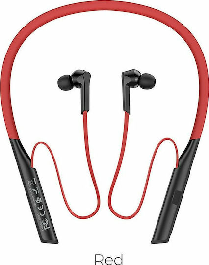 Hoco ES33 Mirth In-ear Bluetooth Handsfree Earphones with Sweat Resistance Red view 1