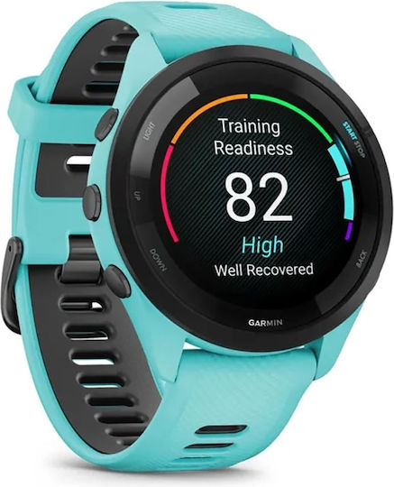 Garmin Forerunner 265 Waterproof Smartwatch with Heart Rate Monitor (Aqua/Black) view 7