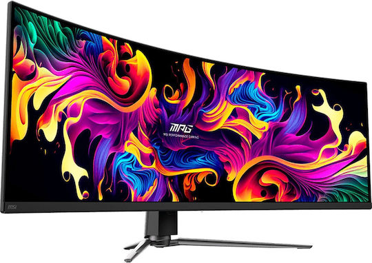MSI 491CQPDE Ultrawide QD-OLED HDR Curved Monitor 49" 5120x1440 144Hz with Response Time 0.03ms GTG view 2