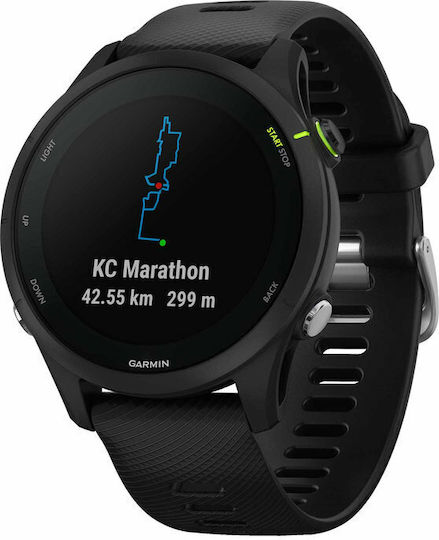 Garmin Forerunner 255 Music 46mm Waterproof Smartwatch with Heart Rate Monitor (Black) view 4