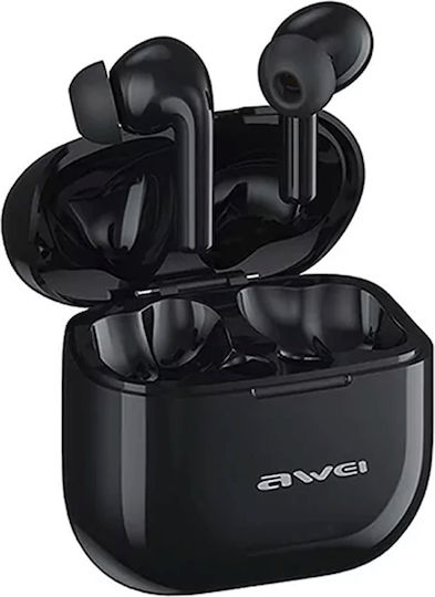 Awei T1 Pro In-ear Bluetooth Handsfree Earphones with Sweat Resistance and Charging Case Black