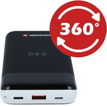 Swissten All in one Power Bank 10000mAh 10W with USB-A Port Quick Charge 3.0 Black view 4