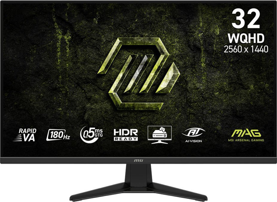 MSI MAG 325QF E18V VA HDR Gaming Monitor 32" QHD 2560x1440 180Hz with Response Time 0.5ms GTG view 1