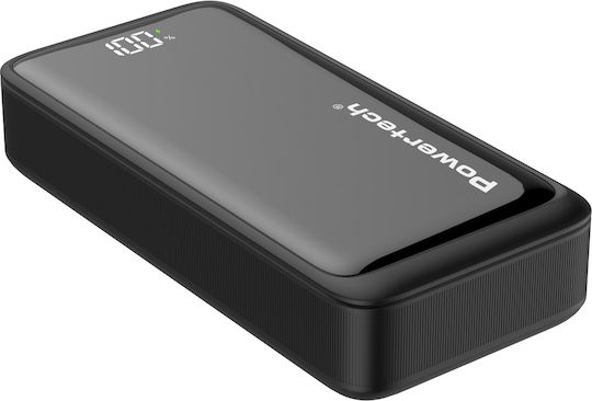 Powertech PT-1327 Power Bank 20000mAh 22.5W with 2 USB-A Ports and USB-C Port Power Delivery / Quick Charge 3.0 Black vue 3