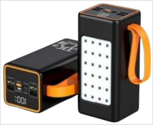 Sovo PD120 Power Bank 50000mAh 22.5W with 4 USB-A Ports and USB-C Port Black