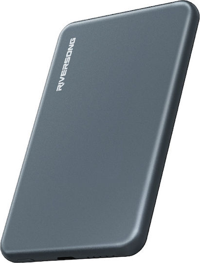 Riversong MagNano 05 Power Bank 5000mAh 15W with USB-C Port Space Grey