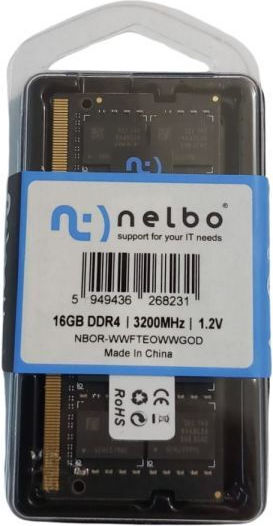 Nelbo DDR4 with Module 1x16GB and Speed 3200 for Laptop DP0X3KYBM