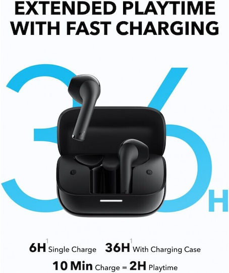 Soundcore by Anker K20i Earbud Bluetooth Handsfree Earphones with Sweat Resistance and Charging Case Black vue 6