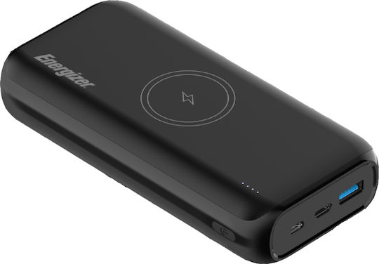 Energizer QE20009PQ Power Bank 20000mAh with USB-A Port and USB-C Port Power Delivery Black view 2