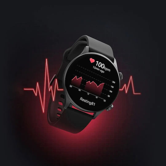 Haylou RT3 Solar Plus Smartwatch with Heart Rate Monitor (Black) vue 7