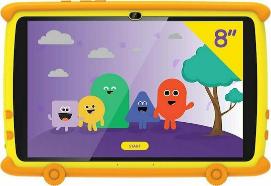 Egoboo Kiddoboo & Smartwatch 8Inches Tablet (2GB/32GB) Yellow & Smartwatch Blue vista 2