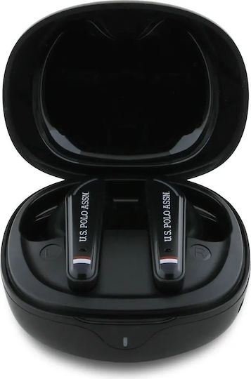 U.S. Polo Assn. Logo In-ear Bluetooth Handsfree Earphones with Charging Case Black vista 2