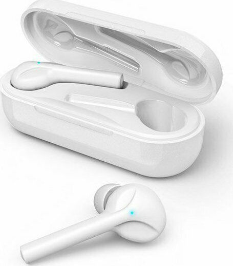 HAMA Style In-ear Bluetooth Handsfree Earphones with Charging Case White view 1
